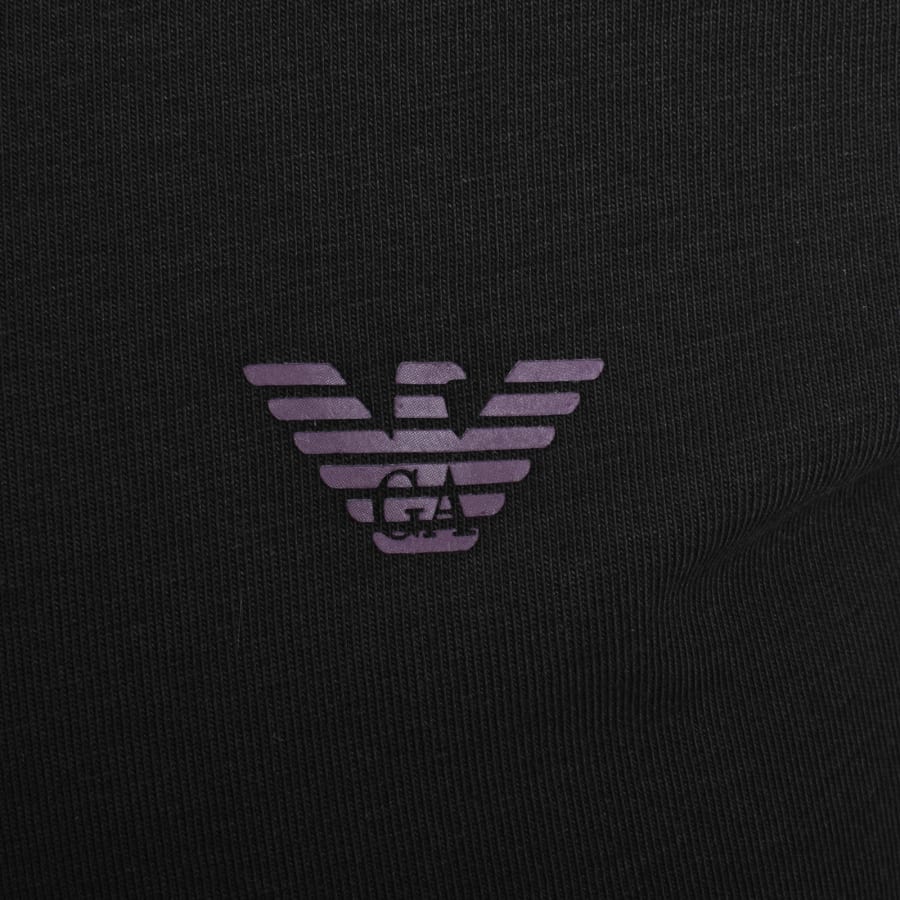 Emporio Armani Lounge Crew Neck T Shirt Black | Mainline